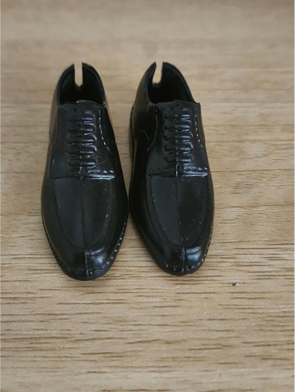 Vintage Ken Doll Black Dress Shoes Barbie